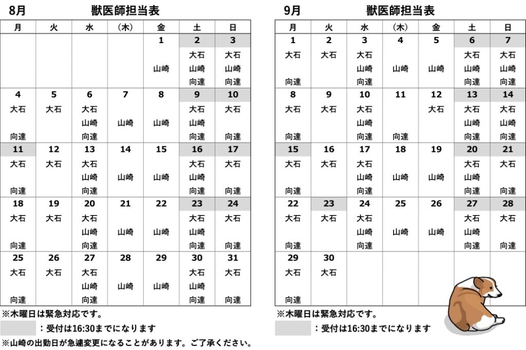 2025年8月9月中石出勤表