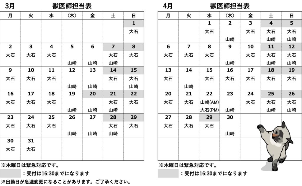 2026年3月4月出勤表